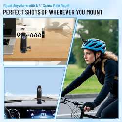 Meoilkolnm Mini caméra corporelle avec enregistrement vidéo audio 1080p 64 Go Portable POV Détection de mouvement Enregistreur v