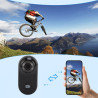 BuyWeek Caméra Corporelle WiFi 1080P, Mini Camera Sport Portable avec Connexion APP, Support Magnétique, Housse de Protection, C