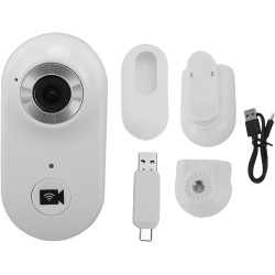 BuyWeek Caméra Corporelle WiFi 1080P, Mini Camera Sport Portable avec Connexion APP, Support Magnétique, Housse de Protection, C