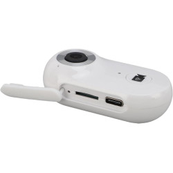 BuyWeek Caméra Corporelle WiFi 1080P, Mini Camera Sport Portable avec Connexion APP, Support Magnétique, Housse de Protection, C