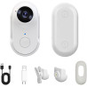 BuyWeek Caméra Corporelle WiFi 1080P, Mini Camera Sport Portable avec Connexion APP, Support Magnétique, Housse de Protection, C