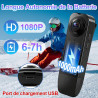 TANGMI Mini Camera Body, 7 Heures d'Utilisation Mains Libres Camera Pieton Portable, Vision Nocturne & 1080P HD Grand Angle 140°