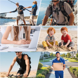 TANGMI Mini Camera Body, 7 Heures d'Utilisation Mains Libres Camera Pieton Portable, Vision Nocturne & 1080P HD Grand Angle 140°