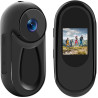 SHMIZZ Mini Caméra Sport 1080P, Camera d'Action Corporelles et Carte Mémoire 32 Go Camera, Mini Vlog Pocket Caméra Sport,120° Gr