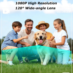 SHMIZZ Mini Caméra Sport 1080P, Camera d'Action Corporelles et Carte Mémoire 32 Go Camera, Mini Vlog Pocket Caméra Sport,120° Gr