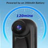 SHMIZZ Mini Caméra Sport 1080P, Camera d'Action Corporelles et Carte Mémoire 32 Go Camera, Mini Vlog Pocket Caméra Sport,120° Gr