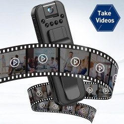 Mini Caméra Vidéo Corporelle, Caméra Corporelle de Police 1080p, Caméra de sécurité Portable avec Enregistreur Vidéo Portable av