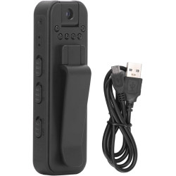 Mini Caméra Vidéo Corporelle, Caméra Corporelle de Police 1080p, Caméra de sécurité Portable avec Enregistreur Vidéo Portable av