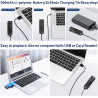Mini Caméra Vidéo Corporelle, Caméra Corporelle de Police 1080p, Caméra de sécurité Portable avec Enregistreur Vidéo Portable av