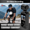 Caméra corporelle HD 5K avec audio et vidéo, caméra d'action sport avec objectif rotatif à 270°, caméra de vlogging pour voyage,