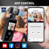 Caméra corporelle HD 5K avec audio et vidéo, caméra d'action sport avec objectif rotatif à 270°, caméra de vlogging pour voyage,