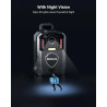 BOBLOV Caméra corporelle KJ25 1080P 256 Go, Batterie intégrée de 3000 mAh pour 13 Heures d'enregistrement vidéo avec Audio, Visi