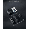 BOBLOV Caméra corporelle KJ25 1080P 256 Go, Batterie intégrée de 3000 mAh pour 13 Heures d'enregistrement vidéo avec Audio, Visi