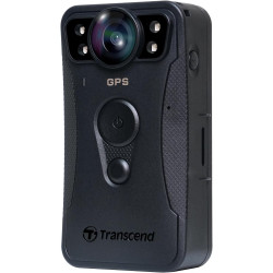 Transcend DPB40A Caméra corporelle Police QHD 1440P 128GB STARVIS 2 Sensor IP68 étanche avec stabilisation d'image électrique, V