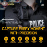 Transcend DPB40A Caméra corporelle Police QHD 1440P 128GB STARVIS 2 Sensor IP68 étanche avec stabilisation d'image électrique, V