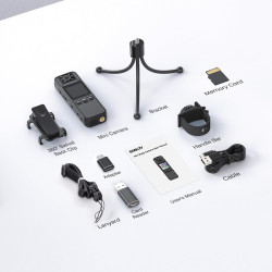 BOBLOV A26 Mini caméra corporelle 4K 64 go, Objectif Rotatif, Petites caméras corporelles avec Vision Nocturne, Enregistrement v