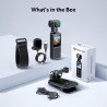 BOBLOV 5K W5 64 Go Caméra corporelle, avec Microphone Externe, Objectif Rotatif à 270 °, Bodycam EIS pour vlogging, réunion