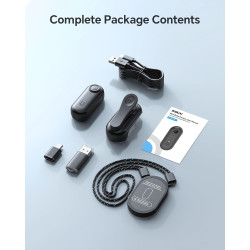 BOBLOV W4 Mini caméra corporelle portable avec clip rotatif à 360° et clip magnétique, 120 minutes pour enregistrement 1080p, fa