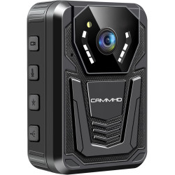 CAMMHD F6 32G 4K Camera Pieton 3400mAh 12H Body Cam 2160P H.265 Vision Nocturne Enregistrement en Boucle Camera Corporelle pour 