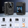 CAMMHD F6 32G 4K Camera Pieton 3400mAh 12H Body Cam 2160P H.265 Vision Nocturne Enregistrement en Boucle Camera Corporelle pour 