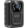 CAMMHD 4K Camera Pieton F6 128G 3400mAh 12H Body Cam 2160P H.265 Vision Nocturne Enregistrement en Boucle Camera Corporelle pour