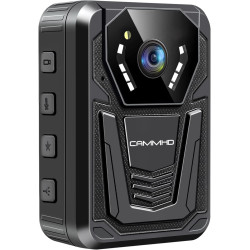 CAMMHD 4K Camera pieton F6 256G 3400mAh 12H D'utilisation Continue Detecteur de Mouvement Caméra Police Enregistrement en Boucle