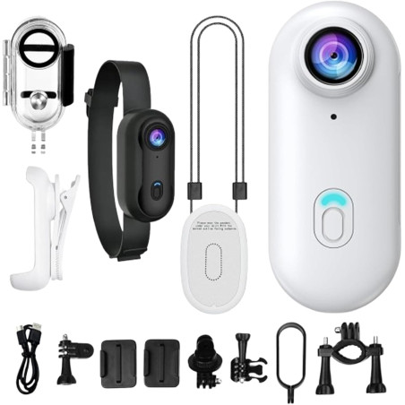Générique Caméra Gosnap, Caméra Corporelle 1080p, avec Enregistrement Audio Et Vidéo, Caméras De Corps d'action Étanche,De Sport