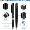 Stylo caméra corporelle 1080p, batterie longue durée, facile à utiliser, équipement de surveillance vidéo uniquement, micro camé