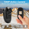 Mini Caméra d'action, Mini Caméra Sport 1080P Camera de Poche pour Casque Camera Vlog Petite-caméra d'action Portable Minicaméra