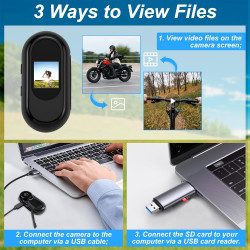Mini Caméra d'action, Mini Caméra Sport 1080P Camera de Poche pour Casque Camera Vlog Petite-caméra d'action Portable Minicaméra