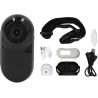 Fockety collier de caméra pour chat, caméra de collier de chien sans fil hd 1080p avec enregistrements vidéo, mini caméra corpor
