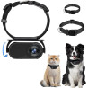 Fockety collier de caméra pour chat, caméra de collier de chien sans fil hd 1080p avec enregistrements vidéo, mini caméra corpor
