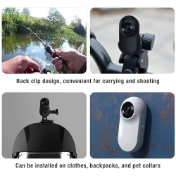 Fockety collier de caméra pour chat, caméra de collier de chien sans fil hd 1080p avec enregistrements vidéo, mini caméra corpor
