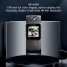 Caméra Corporelle 4K Portable - Mini Caméra Avec Enregistrement Audio et Vidéo, Vision Nocturne Infrarouge, Détection de Mouveme