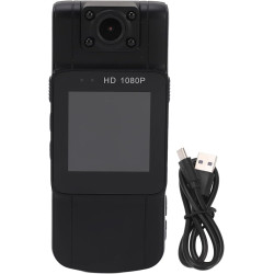 Caméra Corporelle 4K Portable - Mini Caméra Avec Enregistrement Audio et Vidéo, Vision Nocturne Infrarouge, Détection de Mouveme