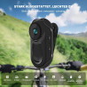 Caméra d'action 360 ° 1080P magnétique de poche pour le pouce grand angle 120° pour moto Bodycam Prise en charge de la vision no