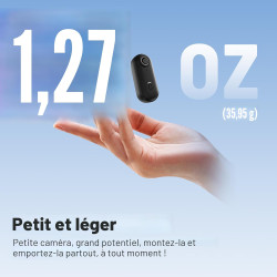 Meoilkolnm Mini caméra corporelle 4K 128 Go, caméra d'action portable, taille du pouce, enregistrement mains libres, caméscope p