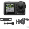 Bundle DJI Osmo Action 4 Cyclisme sur Route - Cam. de vélo avec dragonne 360° pour Cyclistes, capteur 1/1,3'', img. étonnante en