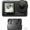 DJI Osmo Action 4 + Mic (2 TX+1 RX+Boîtier de recharge) - Caméra de vlogging avec capteur 1/1,3 pouce, HorizonSteady 360º, Mic a