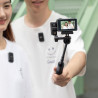 DJI Osmo Action 4 + Mic (2 TX+1 RX+Boîtier de recharge) - Caméra de vlogging avec capteur 1/1,3 pouce, HorizonSteady 360º, Mic a