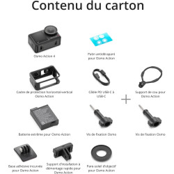 DJI Bundle Osmo Action 4 Pêche - Caméra d’Action étanche 4K/120 IPS avec FOV Ultra Large 155º, 2 Heures 30 Min d’autonomie, D-Lo