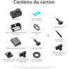 Bundle DJI Osmo Action 4 Ski - Idéal pour skieurs + kit de barre d’extension 1,5 m, petite cam. 4K/120 ips et FOV ultra large 15