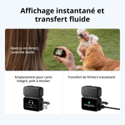 DJI Osmo Nano Bundle Standard (64 Go) - Petite caméra vlog 4K/60 IPS avec capteur 1/1,3″, vidéo FOV Large 143°, 200 Min d'enregi