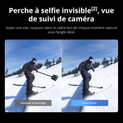 Bundle Standard DJI Osmo 360, caméra 360 avec imagerie 360° de 1 Pouce, vidéo 360° en 8K Native, Photo 360° en 120 MP, étanche, 