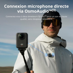 Bundle Standard DJI Osmo 360, caméra 360 avec imagerie 360° de 1 Pouce, vidéo 360° en 8K Native, Photo 360° en 120 MP, étanche, 