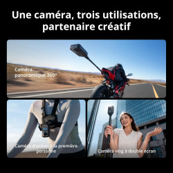 Bundle Standard DJI Osmo 360, caméra 360 avec imagerie 360° de 1 Pouce, vidéo 360° en 8K Native, Photo 360° en 120 MP, étanche, 