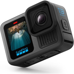 Gopro hero13 noir - caméra d'action étanche avec vidéo 5.3k60, photo 27mp + compatibilité avec les objectifs de la série hb