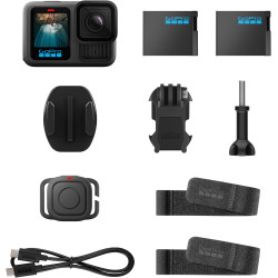 Gopro pack d'action hero13 noir (exclusivité amazon) - comprend 2 batteries enduro et une télécommande étanche
