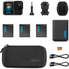 Gopro pack d'alimentation étendu hero13 noir : comprend un chargeur double, 3 batteries enduro, une carte microsd de 64 go, un s