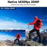 AKASO V50 Elite Caméra Sport 4K 60FPS Kit de Perche à Selfie- Comprend 20MP Camera Sport Etanche avec Trépied Selfie Stick de 60
